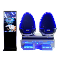 Chaise oeuf Double siège 9D Egg Cinema vr simulateur réalité virtuelle vr Egg jeux vr parc d'attractions