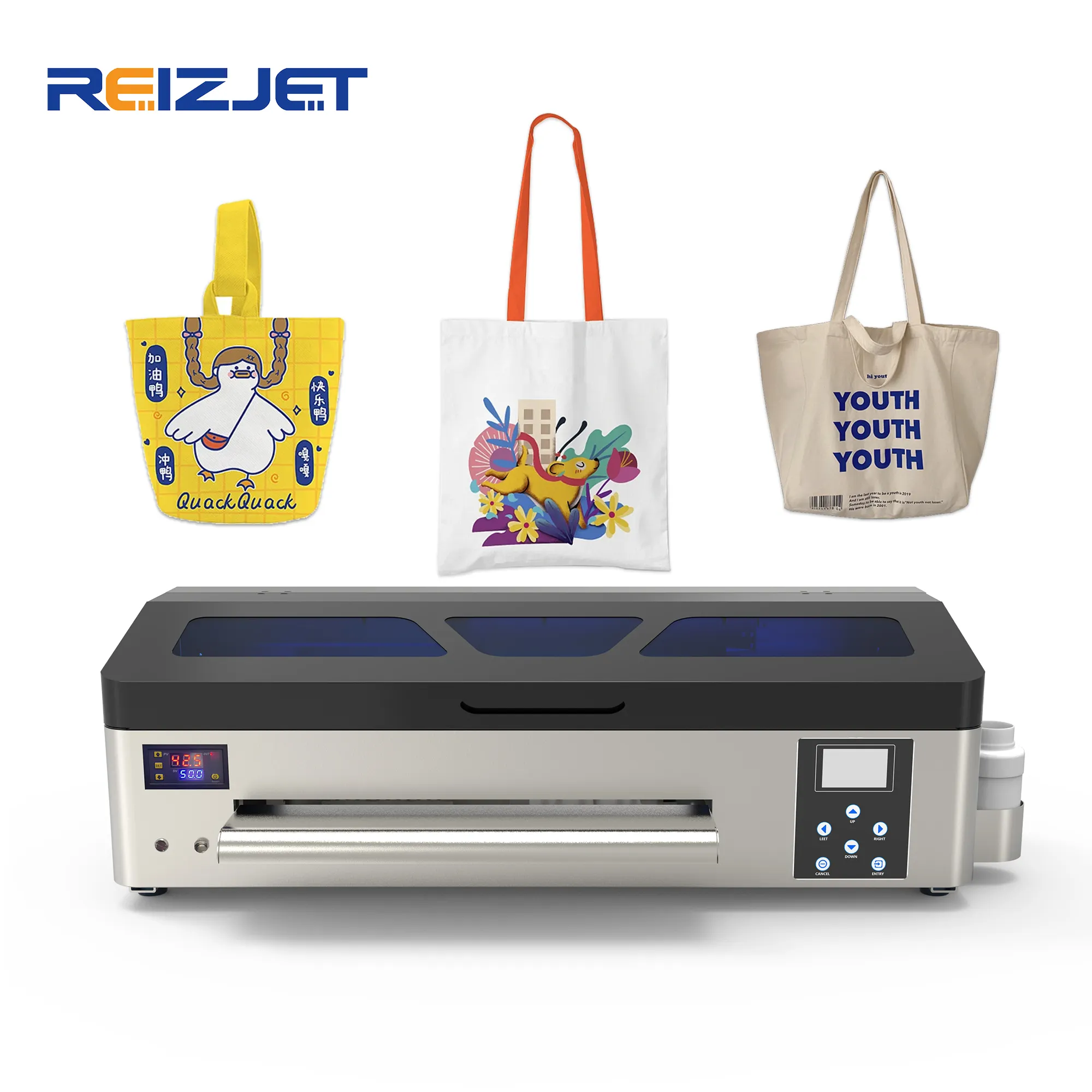 Reizjet Xp600 kafa 35Cm geniş Format Logo yazıcı A2 A3 Dtf yazıcı makineleri tişört baskı makinesi küçük iş fikirleri için