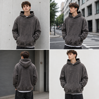 Hoodie Custom Streetwear Berkualitas Tinggi Bahan Fleece Tebal 380GSM, Bordir DTG, Sablon Logo Desain