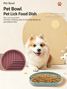 <b>Silicone</b> Dog Feeding <b>Mat</b> Rounded Non-Slip Slow Feeder Puzzle Pad for Indoor Use Waterproof Solid Color Design - Product Image 3