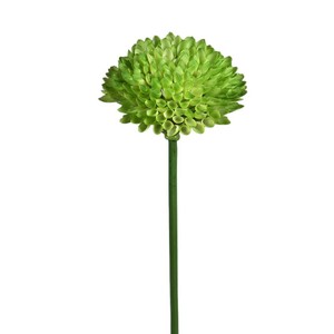 Chrysanthème artificiel vert à tige unique en EVA pour décoration de mariage, arrangement floral, décoration d'allée, prêt pour la vente en gros - Product Image 5