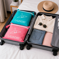 Sac de voyage portable en tissu Oxford pour le linge, lavable, léger, avec fermeture éclair et poignée, idéal pour les voyages, la gym et la natation