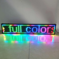 Pantalla LED a Todo Color 16X96, Multicolor, Programable, Tablero de Mensajes Desplazables, Montable en Pared, Señalización Digital Interior