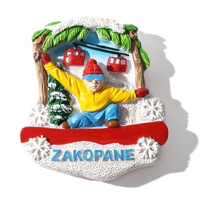 Fabricante YIWU, imán para refrigerador, imán de refrigerador personalizado de Polonia, imán de refrigerador de resina - Product Image 6