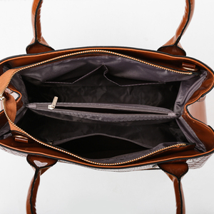 Bộ Túi Xách Và Ví Nữ Thời Trang Cao Cấp MOQ Thấp Túi Xách Nữ 3 Chiếc Có Logo In Tùy Chỉnh - Product Image 6