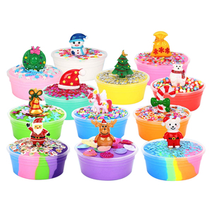 Nouveauté : Kit de slime amusant pour enfants, grand et coloré, avec accessoires charmants, design calendrier de l'avent en slime - Product Image 2
