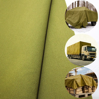 Toile de bâche en polyester imperméable et résistante à la pluie, toile verte respirante et résistante aux déchirures, fabriquée en Chine