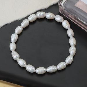 Pulsera de perlas de agua dulce naturales al por mayor de moda pulsera elástica con cuentas de perlas roscadas para mujeres y hombres - Product Image 1
