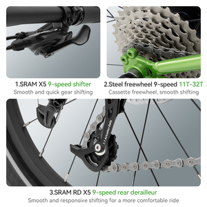 Bicicleta Plegable ROCKBROS de 20 Pulgadas para Adultos, para Desplazamientos Urbanos, 9 Velocidades, Frenos de Disco, Unisex - Product Image 3