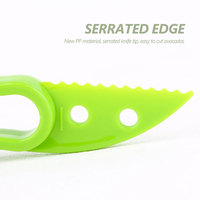 Keukenhulpje Multifunctionele Avocado-ontpitter, -snijder en -pitter 3-in-1 van plastic met beschermhoes