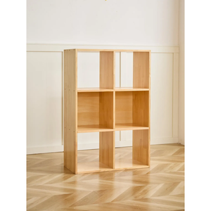 Estante Modular Sólido <span class=keywords><strong>2x3</strong></span>, Organizador de Cubos de Madera, Librería, Soporte para Tocadiscos, Organizador de Madera para Exhibición en Sala de Estar - Product Image 4