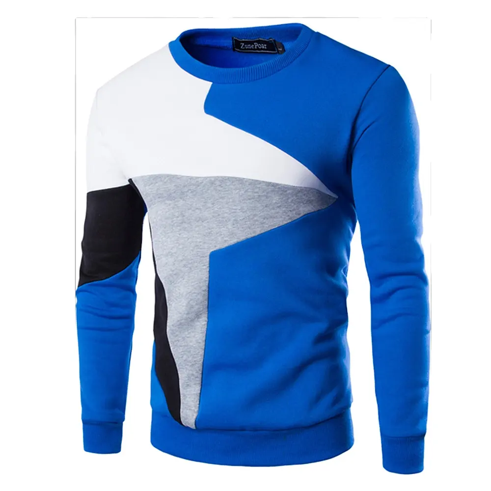 2022 New Fashion Men Sweater Pullover Patchwork Spring Autumn Long Sleeve O-neck Male Tops Clothes Casual Sweater