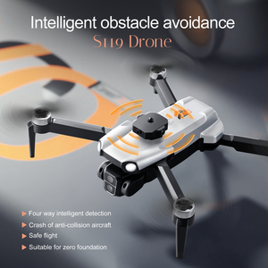 S119 Drone với Dual 4K HD máy ảnh tránh chướng ngại vật dòng quang có thể gập lại Wifi FPV không chổi than động cơ trên không xe RC dron đồ chơi - Product Image 5