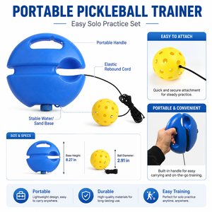 OEM Portable Pickleball Trainer Training Aid with Base Board and <strong>Ball</strong> <strong>String</strong> for Indoor Outdoor Practice Equipment - Product Image 2