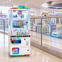 Mini machine à pinces porte-primes avec 36 pinces, jeu d'arcade compact avec cabinet en métal et acrylique et lumières colorées