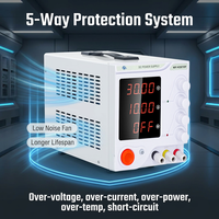 Alimentation CC variable MYAMi MY-K3005F à affichage 4 chiffres, 0~30V/5A 150W, sortie unique, tension et courant réglables et stabilisés
