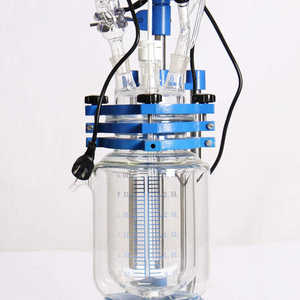 Le réacteur compact en verre de laboratoire 2L comporte des vannes en PTFE pour une résistance à la corrosion dans le traitement chimique à petite échelle - Product Image 4