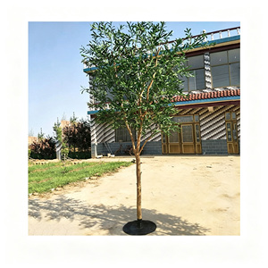 Simulation personnalisée d'oliviers. Plantes artificielles sur pied de style nordique pour la simulation de paysages de scène hôtelière - Product Image 5