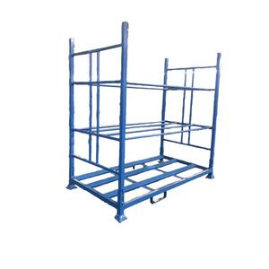 אחסון מחסן OEM ערימה ניידת צינור מתכת פלדה משאית צמיג עמוד צמיג משטח צמיג מתלה מתלה צמיגים מתקפל - Product Image 2