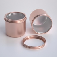 Boîtes en fer blanc vides de 220 ml/220 g pour safran, emballage en aluminium, conteneur alimentaire métallique avec bouchon à vis, gravure et fenêtre