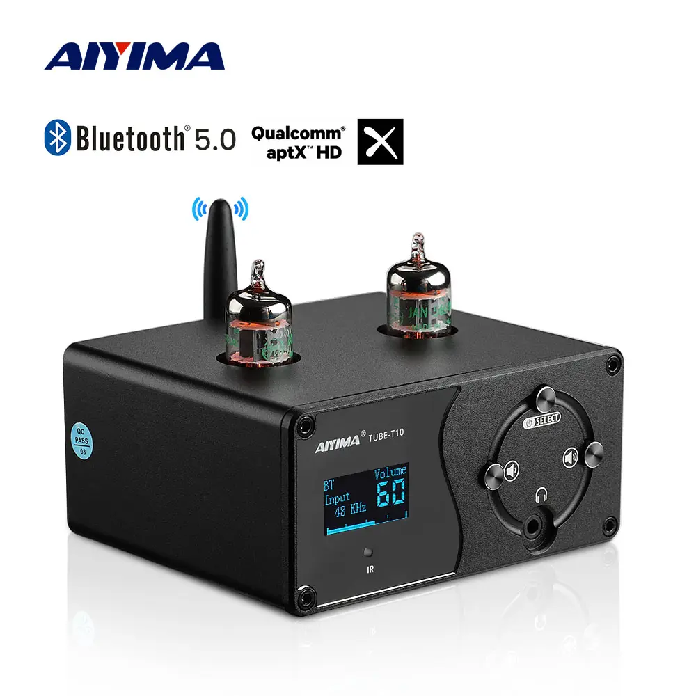 AIYIMA الصوت Tube-T10 فك Mini Hifi USB DAC مضخم ضوت سماعات الأذن BT QCC3031 aptX محوري التقيد PC-USB التحكم عن بعد