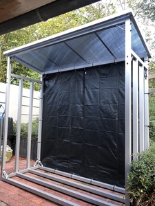 Support de bois de chauffage en métal anthracite XXL 185*70*185 Brennholz Unterstand Dach Aussen <span class=keywords><strong>Accessoire</strong></span> Cheminées Ensembles de cheminées - Product Image 4