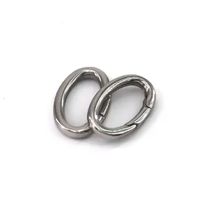 Wholesale Carabiner Metal Round Spring Ring Carabiner Gate O Ring Buckle Openable Keyring O Shape Spring Ring