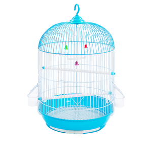 Toptan büyük lüks çelik tel süs kuş taşıyıcı özel <span class=keywords><strong>PVC</strong></span> arka plan dekoratif kafes papağanlar kutusu için paketlenmiş - Product Image 1