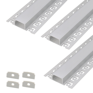 EU trong kho 1m 2M 3M siêu mỏng hình chữ nhật mô hình khuếch tán Bìa kênh cho <span class=keywords><strong>LED</strong></span> Strip lõm gắn <span class=keywords><strong>LED</strong></span> Nhôm hồ sơ - Product Image 1