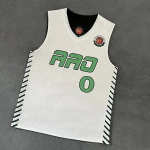 Full Custom Made Sublimation Printing Reversible Basketball Jersey With No Moq