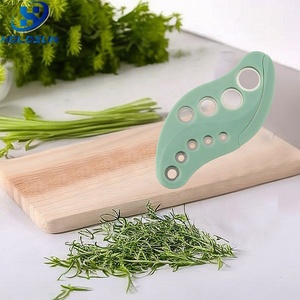 Thiết Kế Mới Tùy Chỉnh Màu Sắc Thực Phẩm An Toàn Sharp Thép Không Gỉ Chín Lỗ Thảo Mộc Cắt Với Lưỡi Bìa Cho Rau - Product Image 4