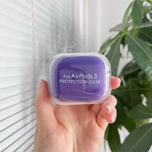 For AirPods Pro 1 2 3 Apple Earphone <b>Case</b> Soft Silicone Solid Color Flocked for AirPods 1 2 3 4 Protective Cover Earbuds <b>Case</b> - Product Image 5