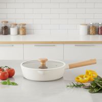 Casserole carrée de 28 cm compatible induction, antiadhésive, en aluminium moulé sous pression, pour la cuisine à domicile