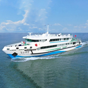 Nave da traghetto monoscafo da 230 passeggeri progettata su misura nave da scafo in acciaio per la navigazione costiera per la crociera marina - Product Image 1