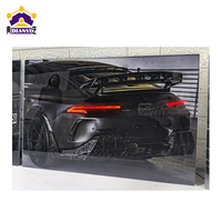 Chambre d'enfants grand décor à la maison éclairé 3D oeuvre acrylique impression affiche peinture illuminée voiture mur Art avec lumière LED