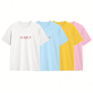 Design Men's 100% Cotton T-Shirts Custom Logo Printed Heavy Weight All Patterns Long Length-Fashionable 200 Gsm 220 Gsm Plain - Product Image 5