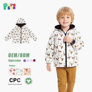 Puresun Customized Camouflage Raincoat Zipper Waterproof Windbreaker Jacket Warm Kids Clothing Children Boys Hoodies Coats - Product Image 2