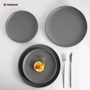 Plato de cerámica de estilo nórdico para postre, plato de gres para carne estilo occidental, apto para lavavajillas, ideal para bodas, hoteles y restaurantes. - Product Image 3