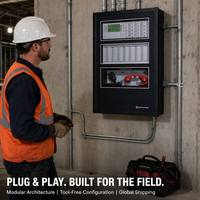 Panneau de contrôle intelligent de détection d'incendie UL FM Approved Notifier NF2-3030, adressable 1-10 boucles, certifié NFPA 72