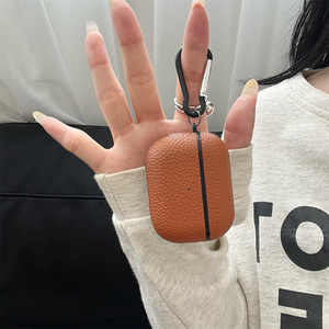เคสหนัง PU ผิวสัมผัสแบบเรียบง่ายสำหรับ <span class=keywords><strong>Apple</strong></span> airpods 1 2 3 4 Pro 2กล่องชาร์จหูฟังไร้สายสำหรับ airpods Pro 3 - Product Image 4