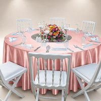 Nappe de table de luxe moderne en satin, ronde et rectangulaire, pour tables carrées et rondes, événements de mariage, taille personnalisée, marque Roche