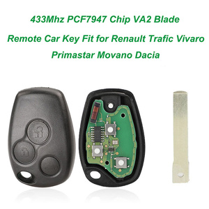 <span class=keywords><strong>Coque</strong></span> <span class=keywords><strong>de</strong></span> porte-clés <span class=keywords><strong>de</strong></span> voiture à distance 433Mhz avec puce PCF7947 lame VA2 pour Ren-ault Trafic Vivaro Primastar Movano <span class=keywords><strong>Dacia</strong></span> - Product Image 3