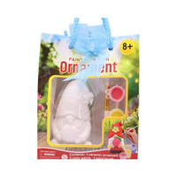 Figurine de gnome de Noël en céramique écologique non peinte, kit d'artisanat DIY pour enfants, cadeau, décoration de classe pour les vacances scolaires