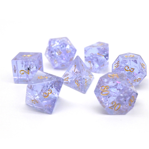 ลูกเต๋าหินสังเคราะห์ LM แบบแตกสีเขียวเงา สำหรับเกม DND <span class=keywords><strong>RPG</strong></span> - Product Image 5
