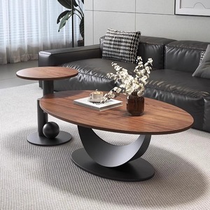 Mesa <span class=keywords><strong>de</strong></span> Centro <span class=keywords><strong>de</strong></span> Madera <span class=keywords><strong>de</strong></span> Lujo a Precio Accesible: Muebles <span class=keywords><strong>de</strong></span> Sala con Acabado en Nogal, Decoración Moderna y Versátil para el Hogar - Product Image 3