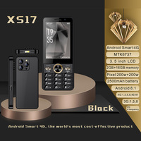 Smartphone à clavier tactile 4G LTE de 3,5 pouces, Android 8.1, 2 Go de RAM, 16 Go de ROM, double SIM, point d'accès Wi-Fi, téléphone de secours fin