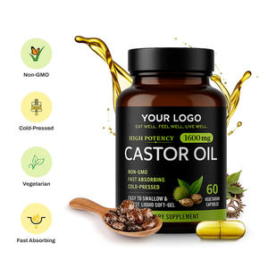 <span class=keywords><strong>Capsule</strong></span> di Olio di Ricino Naturale 1600mg Pressato a Freddo Non OGM per Nutrire i Capelli - Product Image 2