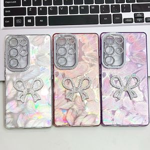 Funda para iPhone 16 con Lazo de Diamantes de Imitación, Protección de Lente de TPU, Cobertura Total, Diseño Electrochapado en Gris Plateado - Product Image 1