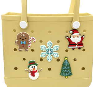 2026 fourre-tout plage nouvel an breloques Pvc grande grande <span class=keywords><strong>taille</strong></span> arbre de noël citrouilles de neige Halloween breloques en caoutchouc pour sacs de plage - Product Image 4