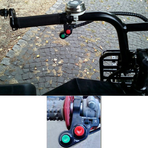 Interrupteur multifonction 22 mm pour guidon de moto, vélo électrique, scooter : klaxon, clignotant, phare - Product Image 5
